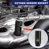 WORKPRO 6PCS O2 Oxygen Sensor Socket, Automotive 3/8" 1/2" Drive x 1-1/16" 7/8" 27mm 22mm O2 Sensor Socket Removal Tool and Thread Chaser Set, for Oil Pressure Vacuum Thermal Oxygen Sensors view 4