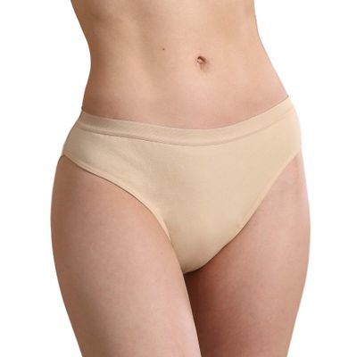 REELINDRY Absorbent Incontinence Underwear for Women Washable, 2 oz Leakproof Ladies Panties for Bladder Leakage 1 Pack (Beige, 2XL)