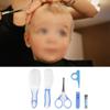 6pcs Baby Nail Care Kit, Hair Brush, Comb, Clippers, Scissors for Infants and Children, Portable Nursery Travel Set (Blue view 4