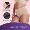Women Leak Proof Incontinence Underwear Washable Absorbency Protective Postpartum Panties 2.0 OZ Bladder Control 3 Pack (3 Beige, M) view 3