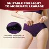 REELINDRY Incontinence Underwear for Women Washable, 2 oz Maximum Abosrbency Panties for Bladder Leak Proof Protection 2 Pack (Black-Berry, 2XL) view 3