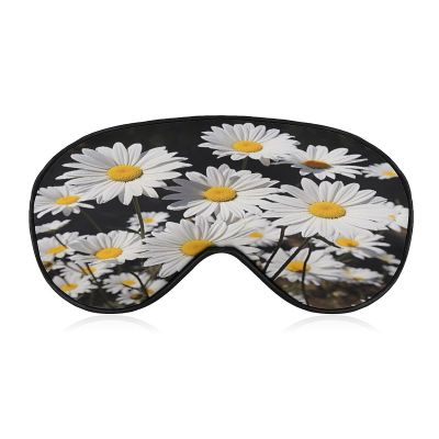 Eye Mask, White Daisy Printed Sleeping Eye Mask,Night Eye Mask,Blackout Sleeping Eye Mask,Travel Eye Mask