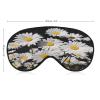 Eye Mask, White Daisy Printed Sleeping Eye Mask,Night Eye Mask,Blackout Sleeping Eye Mask,Travel Eye Mask view 2