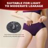 REELINDRY Womens Incontinence Underwear Washable 2 oz Absorbent Leakproof Protective Panties for Postpartum Urinary Leakage 1 Pack (Berry, M) view 3