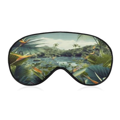 Eye Mask, Tropical Landscape Printed Sleeping Eye Mask,Night Eye Mask,Blackout Sleeping Eye Mask,Travel Eye Mask