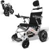 VEVOR Electric Wheelchair for Adults Seniors, 300lbs Weight Capacity, 20 in Armrest Width Lightweight Foldable Motorized Power Wheelchairs, Long Range All Terrain Aluminum Chair, Adjustable Backrest