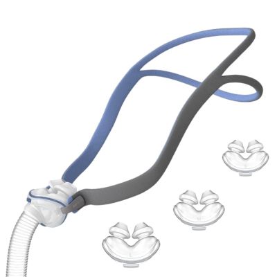 Nasal Pillow Assembly Kit, Under Nose Pillow Tube Frame for AirFit P10, Includes Headgear Strap, Frame, Tube, 3 x Nasal Pillow