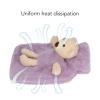 1000ml Hot Water Bag with Cover,Cute Cartoon Plush Hot Water Bottle, Winter Hand Warmer for Home (Purple) view 2
