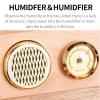MTTXY Handmade Cigar Humidor, Portable Cigar Humidor Case with Humidifier and Hygrometer for 25 Cigars (20-25 Cigars) view 3