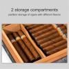 MTTXY Handmade Cigar Humidor, Portable Cigar Humidor Case with Humidifier and Hygrometer for 25 Cigars (20-25 Cigars) view 4