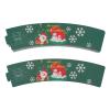 Zoeyilan 50pcs Halloween Coffee Cup Sleeves, 50PCS Coffee Cup Sleeves, Funny Disposable Cup Paper Jacket Coffee Cup Sleeves for Halloween Christmas Chocolate Cold Beverage (Green) view 1