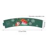 Zoeyilan 50pcs Halloween Coffee Cup Sleeves, 50PCS Coffee Cup Sleeves, Funny Disposable Cup Paper Jacket Coffee Cup Sleeves for Halloween Christmas Chocolate Cold Beverage (Green) view 3