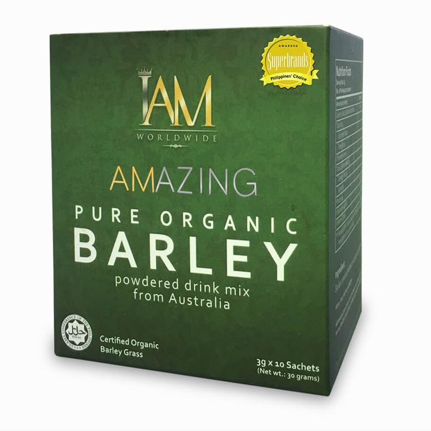 Amazing Worldwide Pure Organic Barley Powdered Drink Mix from Australia(1box, 10 Sachets)