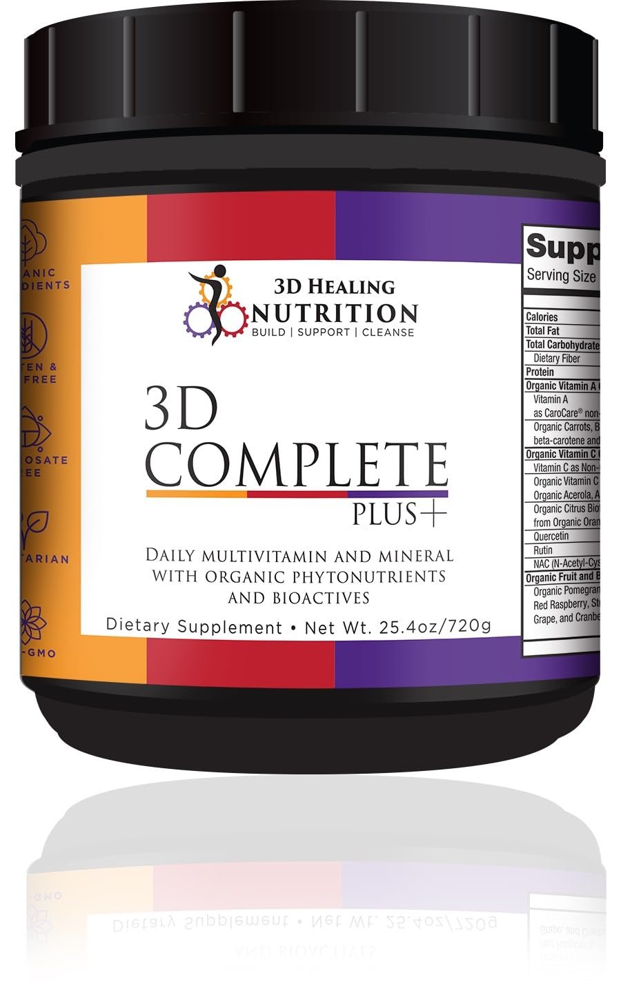 3D Complete: All-in-One, Multi-Nutrient, Fruits and Vegetable, Greens, Superfoods, Organic Natural Nutrition Powder