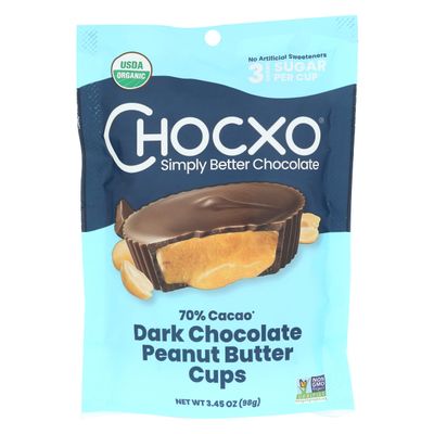 C.hocxo Chocolate Peanut Butter Cup 3.45 oz (Pack of 6)