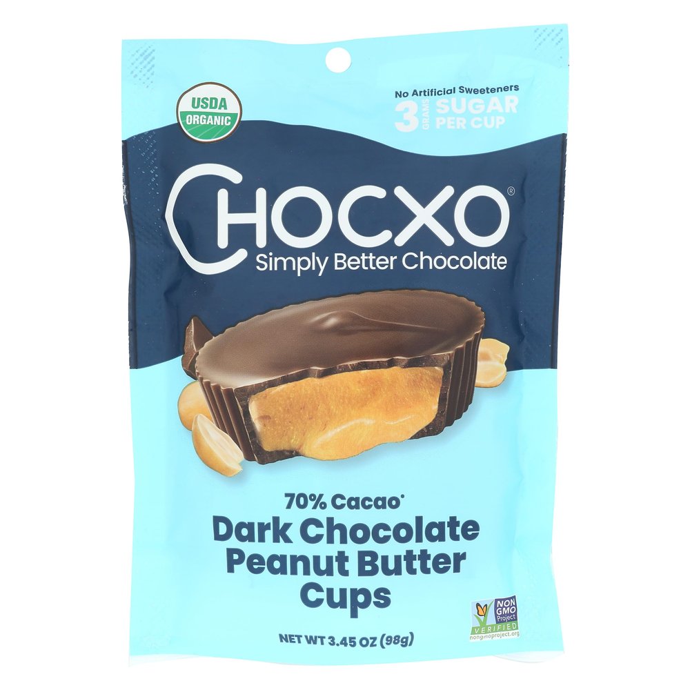 C.hocxo Chocolate Peanut Butter Cup 3.45 oz (Pack of 6)