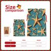 Beach Starfish Christmas Gift Bag - Holiday Drawstring Party Favor Burlap Bags - Ideal for Present Carry-on, and Storage view 4