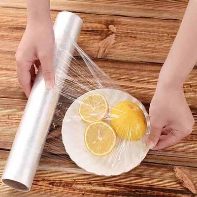 Kitchen Plastic Wrap, Fresh Keeping Bag Cling Wrap Plastic Food Wrap with Slide Cutter Plastic Wrap Stretch Plastic Wrap Bowl Covers, Cling Film (Clear,12X12 inch 800 Pieces)