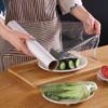 Kitchen Plastic Wrap, Fresh Keeping Bag Cling Wrap Plastic Food Wrap with Slide Cutter Plastic Wrap Stretch Plastic Wrap Bowl Covers, Cling Film (Clear,12X12 inch 400 Pieces) view 4