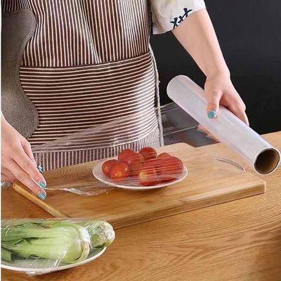 Kitchen Plastic Wrap, Fresh Keeping Bag Cling Wrap Plastic Food Wrap with Slide Cutter Plastic Wrap Stretch Plastic Wrap Bowl Covers, Cling Film (Clear,12X12 inch 1000 Pieces)