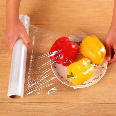 Kitchen Plastic Wrap, Fresh Keeping Bag Cling Wrap Plastic Food Wrap with Slide Cutter Plastic Wrap Stretch Plastic Wrap Bowl Covers, Cling Film (Clear,12X12 inch 1200 Pieces)