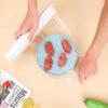 Kitchen Plastic Wrap, Fresh Keeping Bag Cling Wrap Plastic Food Wrap with Slide Cutter Plastic Wrap Stretch Plastic Wrap Bowl Covers, Cling Film (Clear,12X12 inch 2000 Pieces) view 1
