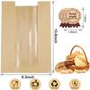 100 Pack Lmoszuak thicker Large Paper Bread Loaf Bags, for Homemade Bread (13.7x8.26x3.54in). with Window Bread bags & 125pcs Sealing Stickers,Suitable for Packaging and Storage of Baked Goods view 2
