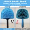 2 Pack Blue Twist-On Cobweb Duster Head Brush - Efficient Indoor & Outdoor Spider Web Cleaning Solution - Fits Standard Acme Threaded Poles - Durable & Versatile Spider Web Corner Cleaner Head Only view 3