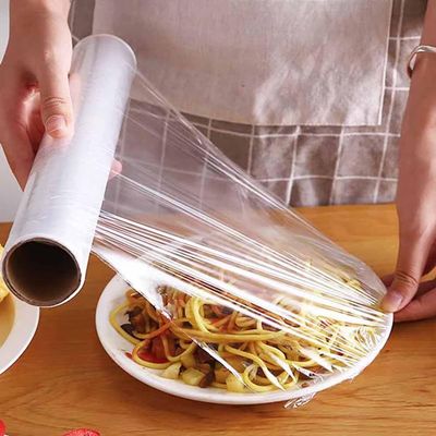 Kitchen Plastic Wrap, Fresh Keeping Bag Cling Wrap Plastic Food Wrap with Slide Cutter Plastic Wrap Stretch Plastic Wrap Bowl Covers, Cling Film (Clear,12X12 inch 400 Pieces)
