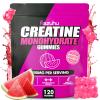 Flavored creatine monohydrate gummies sugar free,Pre workout supplements creatine gummies for men&women,Gym supplements,Supports muscle growth,Recovery,Strength,Energy Boost120 count-watermelon view 1