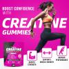 Flavored creatine monohydrate gummies sugar free,Pre workout supplements creatine gummies for men&women,Gym supplements,Supports muscle growth,Recovery,Strength,Energy Boost120 count-watermelon view 3
