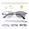 PEEPAI Photochromic Progressive Multifocus Reading Glasses Outdoor UV400 Sunglasses Computer Anti Blue Light Glare Transition Eyeglasses for Men Women 2.5 view 2