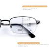 PEEPAI Photochromic Progressive Multifocus Reading Glasses Outdoor UV400 Sunglasses Computer Anti Blue Light Glare Transition Eyeglasses for Men Women 2.5 view 3