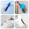 HLWDFLZ Microfiber Duster Kit 25pcs with 30 to 100 Inches Extension Pole and Baseboard Cleaner Tool, Washable and Bendable Feather Duster for Cleaning Ceiling Fans, High Ceilings, Cobwebs, Blinds,Grey view 4