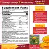 Ultra Absorption CoQ10 Gummies 200mg/400mg, w/ Methyl B12 1000mcg, B6, Rhodiola Rosea & Panax Ginseng, Sugar Free CoQ10 Supplement for Energy Boost, Hear-t Health, Antioxidant & Brain Support, 2 Pack view 3