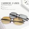 PEEPAI 2 Pairs Rimless Bifocal Reading Sunglasses Anti Blue Light UV400 Protection Sport Sunglasses Far and Near Dual Use Classic Lightweight Vintage Eyewear for Men Women 1.0 view 2