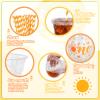 Whaline 50Pcs One Sun Disposable Plastic Cups with Lids and Straws 12 oz Boho Sunshine Party Cups Cold Beverage Drinking Cups for First Birthday Baby Shower Party Supplies view 3