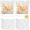 200 Pcs Snowflake Cellophane Cookie Bags - 4x4 Inch Clear Winter-Themed Self-Adhesive Plastic Treat Candy Gift Bags for Christmas Party Favors, Holiday Gift Wrapping, and Seasonal Baking Supplies view 1