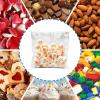 200 Pcs Snowflake Cellophane Cookie Bags - 4x4 Inch Clear Winter-Themed Self-Adhesive Plastic Treat Candy Gift Bags for Christmas Party Favors, Holiday Gift Wrapping, and Seasonal Baking Supplies view 3