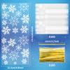 160 Pcs Snowflake Cellophane Candy Bags - Winter-Themed Snow Treat Bags with Twist Ties, Goodie Snack Gift for Christmas Party Favors, Holiday Gift Wrapping, and Xmas Supplies (White, One Size) view 2