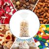 160 Pcs Snowflake Cellophane Candy Bags - Winter-Themed Snow Treat Bags with Twist Ties, Goodie Snack Gift for Christmas Party Favors, Holiday Gift Wrapping, and Xmas Supplies (White, One Size) view 3