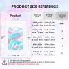 120PCS Smell Proof Mylar Bags,4"x6" RResealable Bag for Small Business,Holographic Packaging Bags with Clear Window,Foil Pouch Sample Snack Candy Jewelry Bag for Party Favors(White) view 2