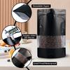 100 Pack Smell Proof Bags, Resealable Black Mylar Bags with Matte Window, Foil Pouch Stand Up Sealable Bags for Packaging, 3.93  5.9 Inch view 3