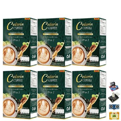 10 Sachets/Box Roasted Arabica Mush Mellow CedarinCoffee 39in1 Premium Rich Aroma Instant Coffee Powder Set 6 A034 By Thaigiftshop [Get Free Tomato Facial Mask]