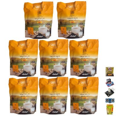 Cafe7JB Coffee Roasted Arabica Coffee Premium quality Delicious Mush Mellow 10 Sachets/Box(150g) Set 8 No0992892896 By Beautygoodshop [Get Free For You Beauty Gifts]