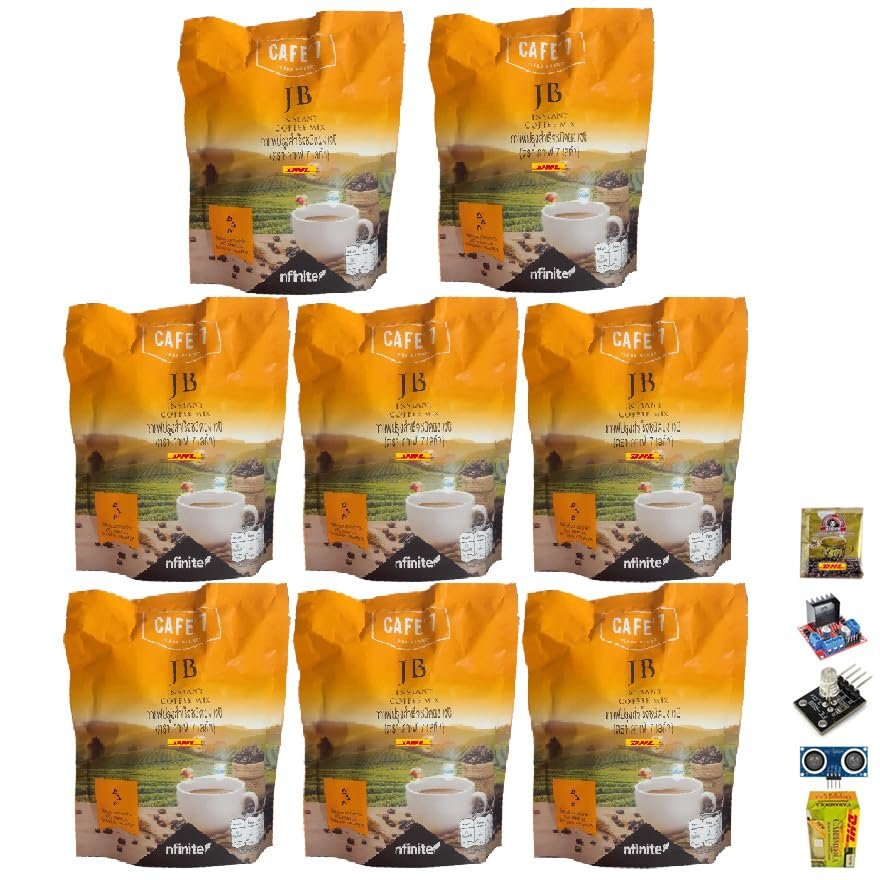 Cafe7JB Coffee Roasted Arabica Coffee Premium quality Delicious Mush Mellow 10 Sachets/Box(150g) Set 8 No0992892896 By Beautygoodshop [Get Free For You Beauty Gifts]