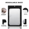 100 Pack Bags with Clear Window,Scratch Resistant Hand Packaging Pouch,Resealable Bag for Small Bussiness Cookies Jewelry Candy Sample (Black, 4.33 * 7.09 inch) view 3