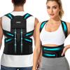 Abismat Posture Corrector for Women and Men, Back Brace Support for Upper and Lower Back Pain Relief, Adjustable for Back straightener, Spine Alignment, Scoliosis, Hunchback, Spine Corrector view 1