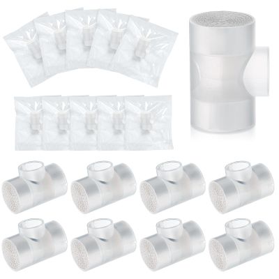 Threlaco 25 Pcs Tracheostomy HME Heat Moisture Exchanger Individually Package Tracheotomy Humidifier Tracheostomy Supplies