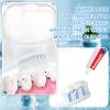 Dimsile 100 Pcs Mini Toothpaste Bulk Regular Clean Mint Toothpaste for Bad Breath, Helps Freshens Breath, Whitens Teeth Travel Size 0.18oz for Home Hotel Office School Camping view 4